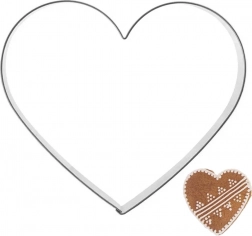 Emporte-pièce en métal cœur 9,5 cm