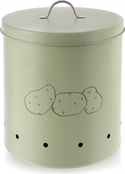 Metallbox in Grün für Kartoffeln und Gemüse GREENISH 8,7 l