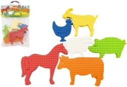 Autocollants en mousse pour le bain Notre ferme – 6 pcs