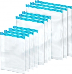 Travel vacuum bags for clothing, set of 10