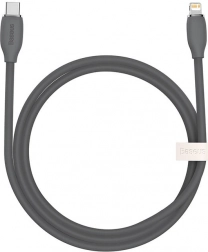 Baseus silicone fast charging cable USB-C to Lightning 20W 1.2 m black