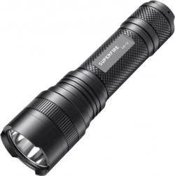 Superfire flashlight 1480 lm with USB‑C and 330 m beam distance