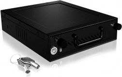 Icy Box interne kooi voor 3,5" en 2,5" HDD/SSD SATA/SAS in 5,25" bay