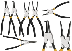 Jeu de pinces Seeger – droites et coudées, 4 pcs