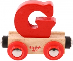 Bigjigs Rail hölzerner Waggon - Buchstabe G