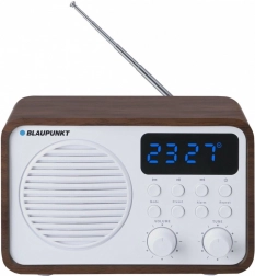 Draagbare FM PLL Bluetooth SD/USB/AUX/Clock/Alarm radio met batterij