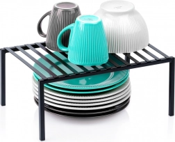 Küchen-Metallregal schwarz 33 × 21 × 14 cm