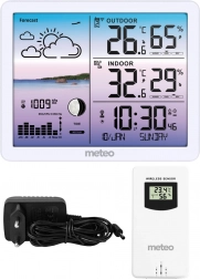 station météo avec capteur sans fil METEO SP107, blanc