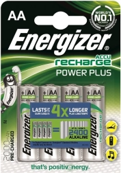 Batteries rechargeables ENERGIZER Power Plus AA L91 2000 mAh, 4 pcs