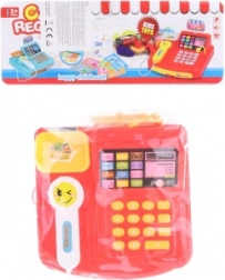 Kids’ cash register with scanner and payment cards, battery-powered