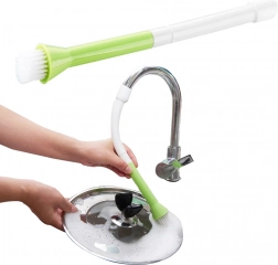 Flexible Faucet Brush – Attachment for Cleaning Dishes and Sink