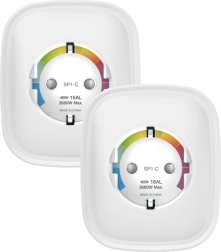 Smart wifi socket gosund with apple homekit, double pack 16 a