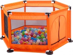 Grote droge speelbox voor ballen - oranje