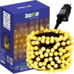 Weihnachtliche Lichterkette 300 LED Kugeln 30 m Warmweiß IP44 IZOXIS