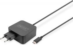 Netzladegerät USB‑C PD 3.0 65 W mit integriertem Kabel 1,2 m, schwarz