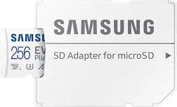 Carte mémoire Samsung EVO Plus 256GB microSD avec adaptateur