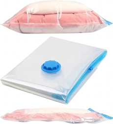 Sac de rangement sous vide pour vêtements et linge de lit 60 × 80 cm