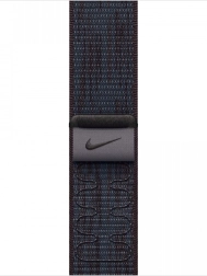 Nike Sportarmband in Schwarz-Blau für ein 42‑mm‑Gehäuse