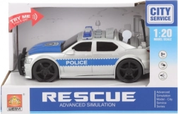 Battery-Powered Police Car with Lights and Sounds