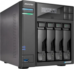 Asustor Lockerstor 4 Gen2 vierbays NAS met 2× 2,5GbE