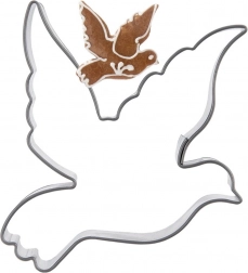 Stainless Steel Dove Cookie Cutter 6 cm