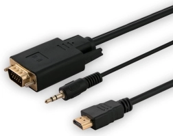 Adaptateur HDMI vers VGA avec audio, 1,8 m