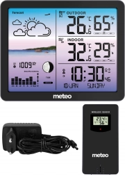 Weerstation met draadloze sensor METEO SP107, zwart