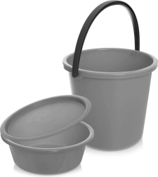 Set: Bucket with Bowl and Lid 5/13 L, 3 Pieces