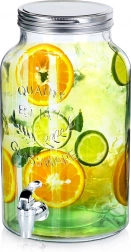 Getränkespender aus Glas mit Zapfhahn 6,2 l