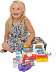 PLEJO caisse enregistreuse électronique pour enfants avec accessoires