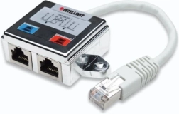 Afschermde RJ45x2-splitter
