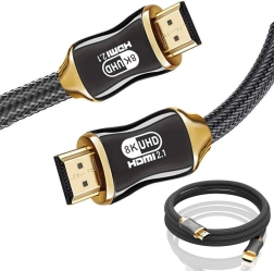 HDMI 2.1 Ultra-High-Speed-Kabel 8K 60 Hz, 4K 120 Hz, vergoldete Stecker, 3 m