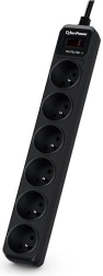CyberPower overspanningsbeveiliging 6 stopcontacten, 1,8 m