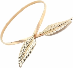 Bq53g Damen-Gürtel 68–100 cm goldfarben