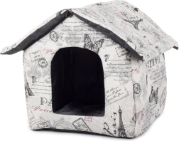 Textilhaus für Hunde und Katzen, Größe L, beige