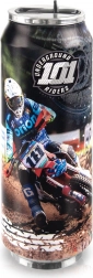 Thermobecher in Dosenform 700 ml mit Motocross-Motiv