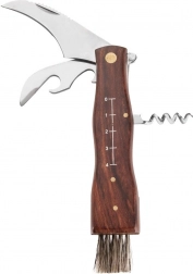 Pilzmesser aus Edelstahl mit Holzgriff