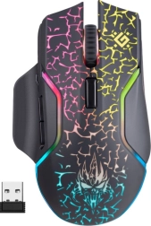 wireless gaming mouse Defender Oneshot with RGB backlight 3200 DPI