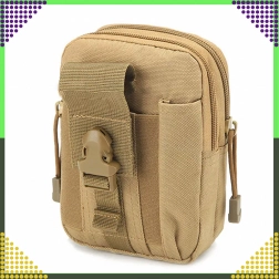 Taktische MOLLE-Gürteltasche – braune Outdoor-Hüfttasche/Organizer