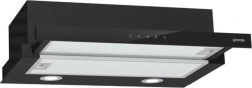 Telescopic kitchen cooker hood 60 cm, black