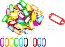 Colorful Plastic Key Tags, Pack of 100
