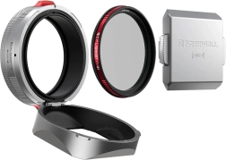 Zonnekap Freewell voor FUJI X100 met ingebouwde CPL- en Black Mist-filter (zilver)