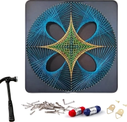 Creatieve set string art – geometrische cirkel 40 × 40 cm