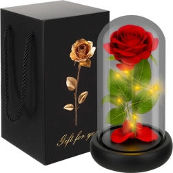 Rose lumineuse dans un verre LED par RUHHY