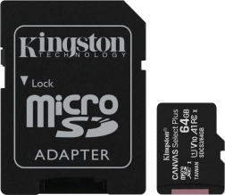 Kingston microSD-Karte 64 GB Canvas Select Plus mit Adapter