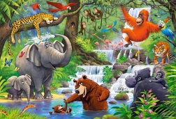 CASTORLAND Maxi Puzzle – Jungle Animals, 40 pieces