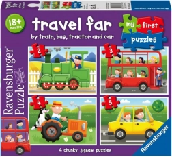Ravensburger My First Puzzle: Transport Vehicles 4 in 1