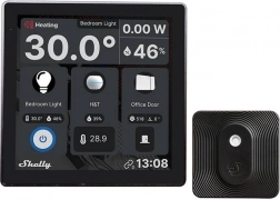 Set slimme panelen Shelly Wall Display zwart en BLU H&T zwart