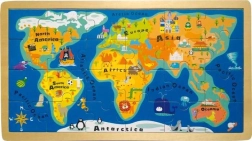 Inset Puzzle World Map for Children