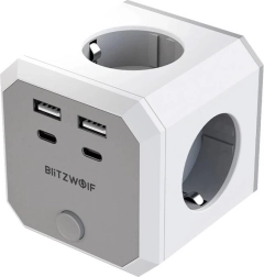 BlitzWolf 8-in-1 Power Cube with USB and AC Outputs